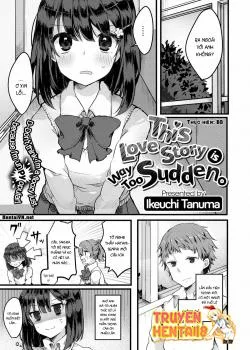 This Love Story Is Way Too Sudden - Bìa truyện