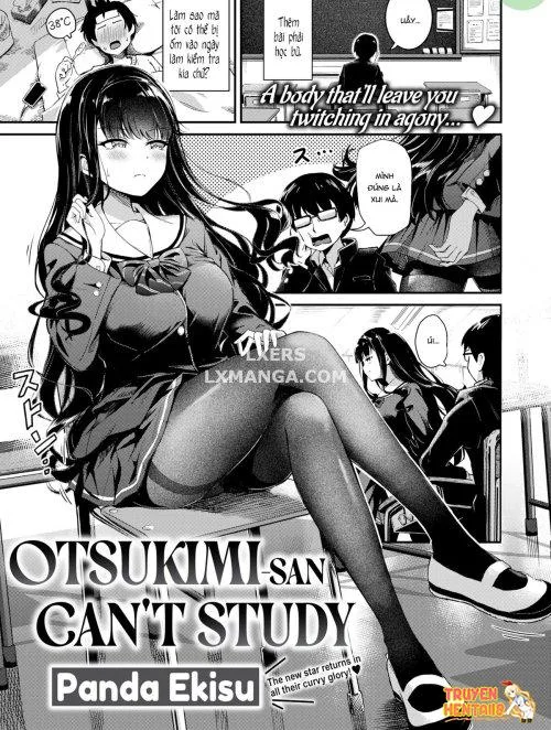 Otsukimi-san Không Thể Học Bài Được - Bìa truyện