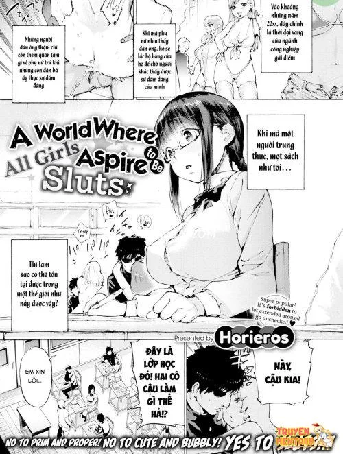 Bìa truyện (uncensored) Một Thế Giới Khao Khát Trở Thành Gái Điếm